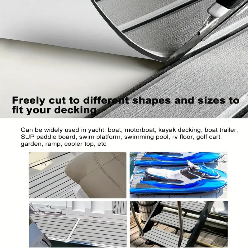 High-quality light grey EVA Marine floor, self-adhesive anti-slip pad