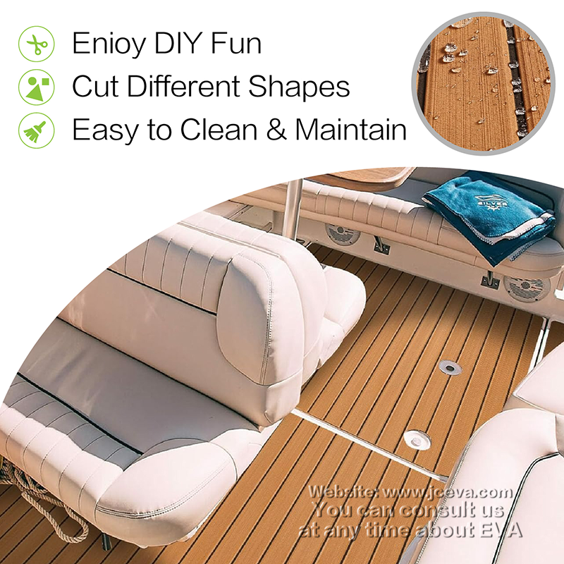 Faux Teak EVA Yacht Mat – Non-Slip EVA Foam Decking Pad for Boats, Yachts, and Marine Flooring