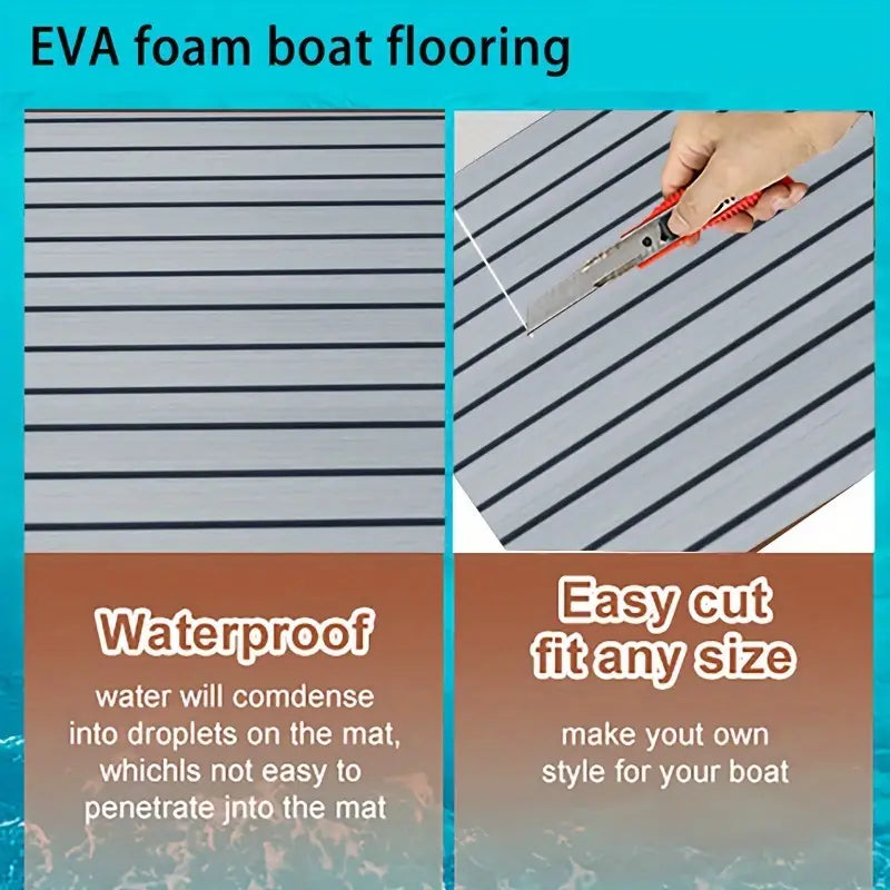 High-quality light grey EVA Marine floor, self-adhesive anti-slip pad