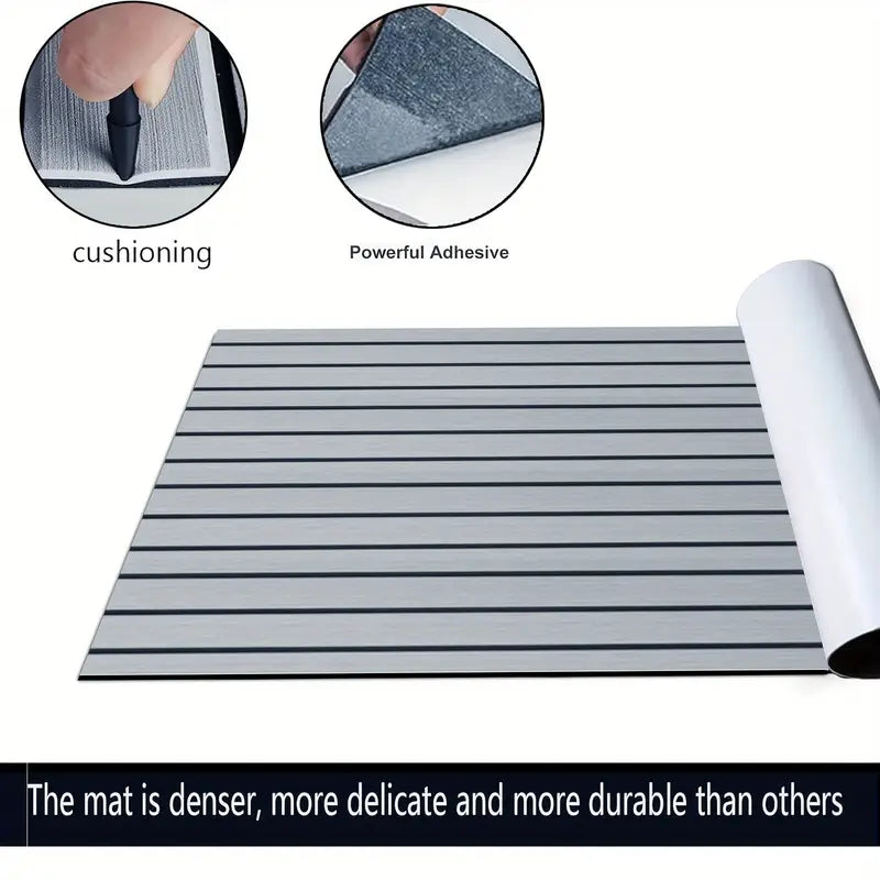 High-quality light grey EVA Marine floor, self-adhesive anti-slip pad