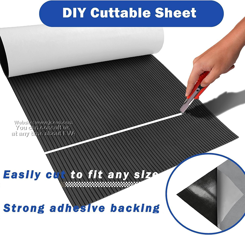 Luxury EVA Yacht Mat – Premium Black EVA Decking for Yachts and Marine Flooring