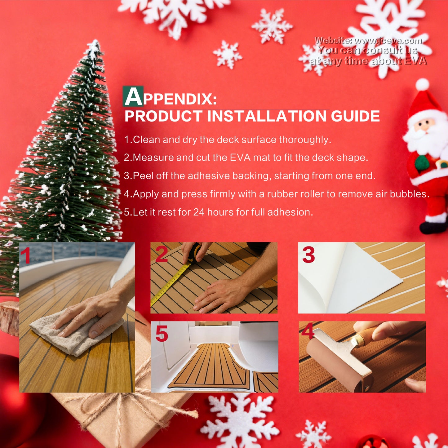 Non-Slip Yacht Mat for Christmas Decoration