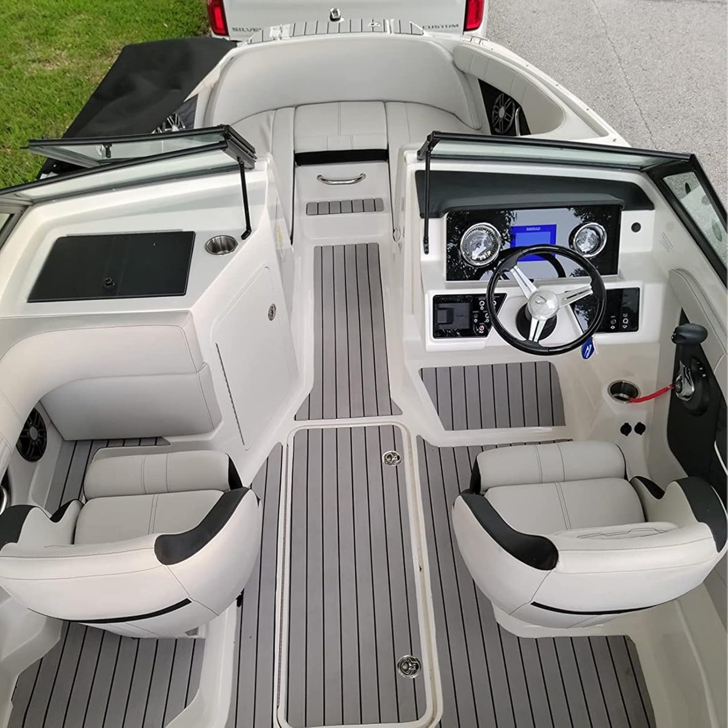 Standard EVA Marine Deck Mat – Non-Slip Boat Floor Mat, Easy to Cut and Install