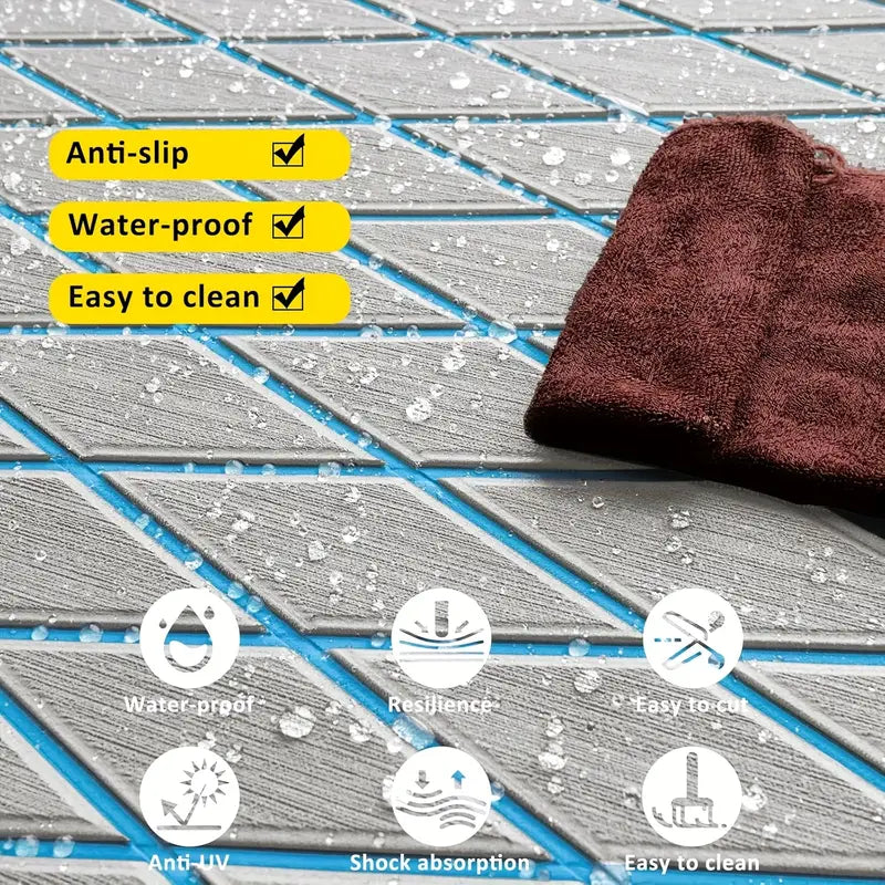 High-quality EVA foam for Marine flooring, UV-resistant, anti-slip, dirt-resistant, easy to clean, easy to install, and perfectly compatible with all ship types