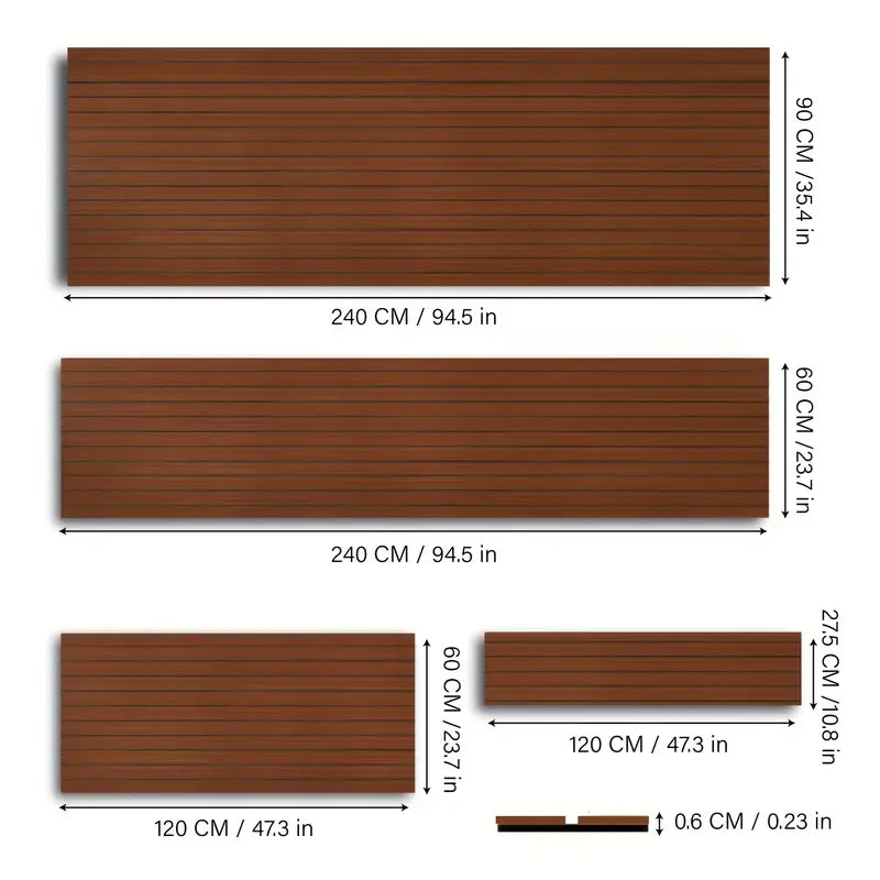High-quality dark brown EVA Marine floor, self-adhesive anti-slip pad
