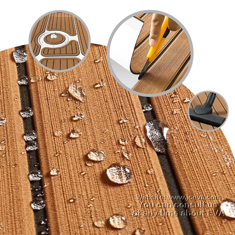 Faux Teak EVA Yacht Mat – Non-Slip EVA Foam Decking Pad for Boats, Yachts, and Marine Flooring