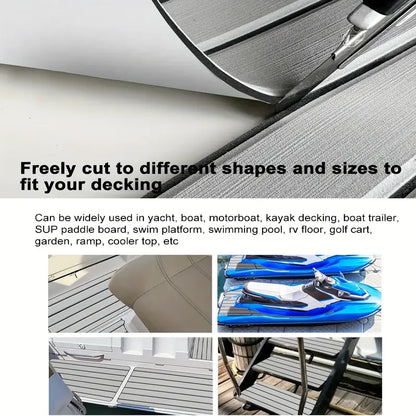 High-quality light grey EVA Marine floor, self-adhesive anti-slip pad