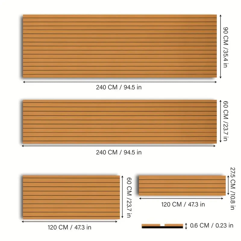 JC EVA foam ship floor, with adhesive backing, self-adhesive floor for ships.