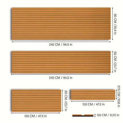 JC EVA foam ship floor, with adhesive backing, self-adhesive floor for ships.
