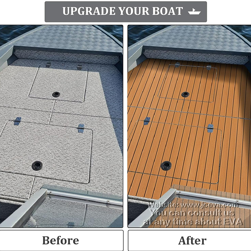 Faux Teak EVA Yacht Mat – Non-Slip EVA Foam Decking Pad for Boats, Yachts, and Marine Flooring