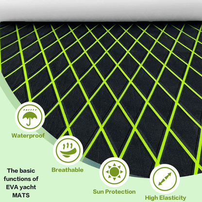 Anti-Slip Grip Comfort Non-Fading UV Protection EVA Foam Decking Material