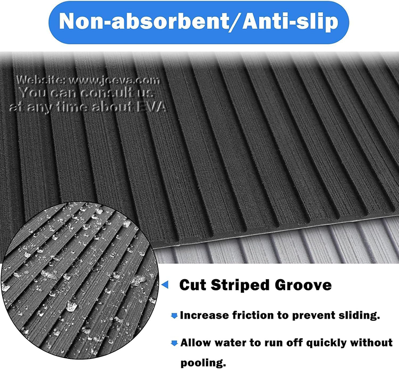 Luxury EVA Yacht Mat – Premium Black EVA Decking for Yachts and Marine Flooring