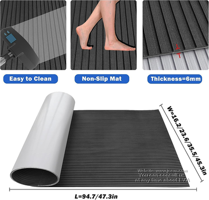 Luxury EVA Yacht Mat – Premium Black EVA Decking for Yachts and Marine Flooring