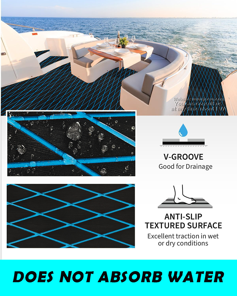 EVA Jet Ski Deck Mat – Durable EVA Watercraft Flooring for Jet Skis and Wakeboards