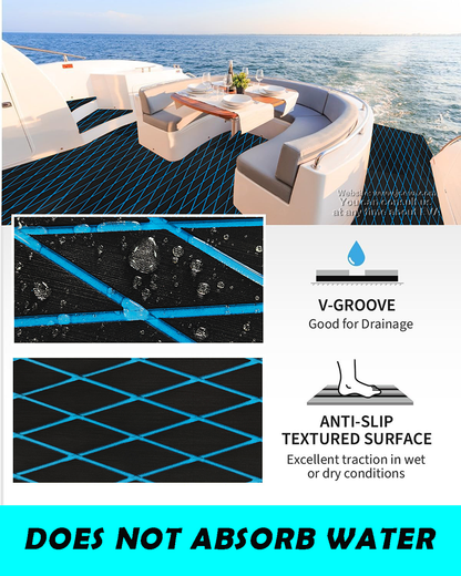 EVA Jet Ski Deck Mat – Durable EVA Watercraft Flooring for Jet Skis and Wakeboards