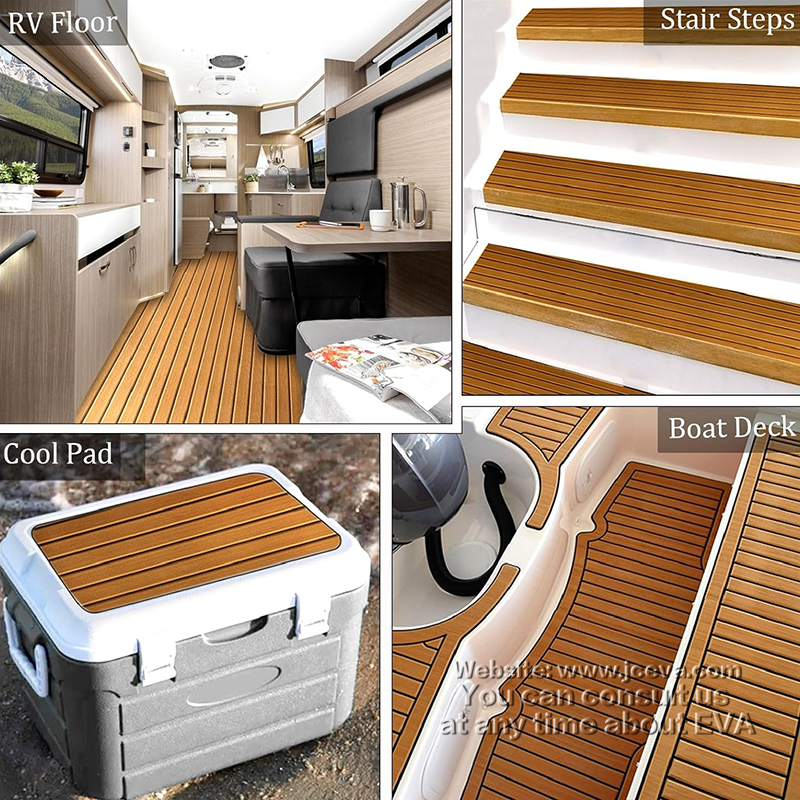 Faux Teak EVA Yacht Mat – Non-Slip EVA Foam Decking Pad for Boats, Yachts, and Marine Flooring