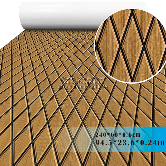 EVA Diamond Pattern Deck Mat – Textured Anti-Slip EVA Foam Flooring for Boats & Yachts