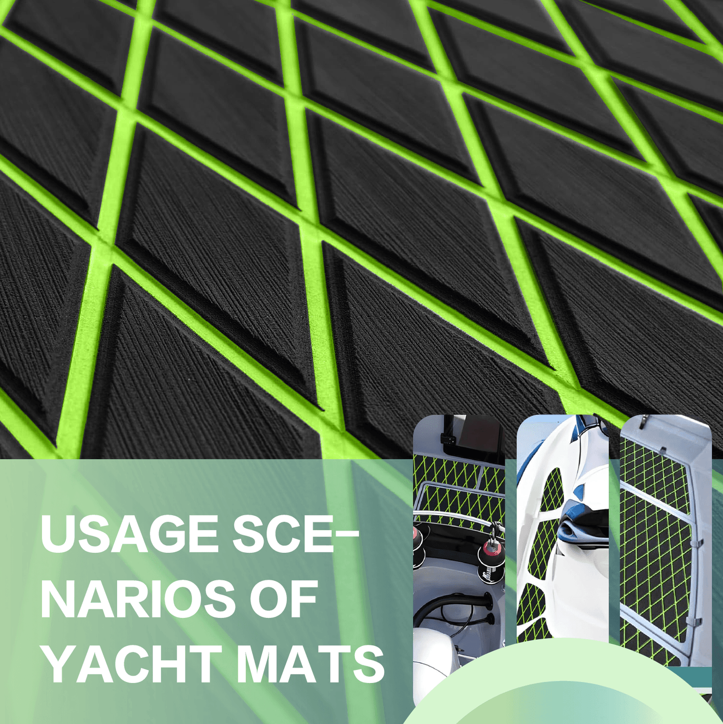 Anti-Slip Grip Comfort Non-Fading UV Protection EVA Foam Decking Material