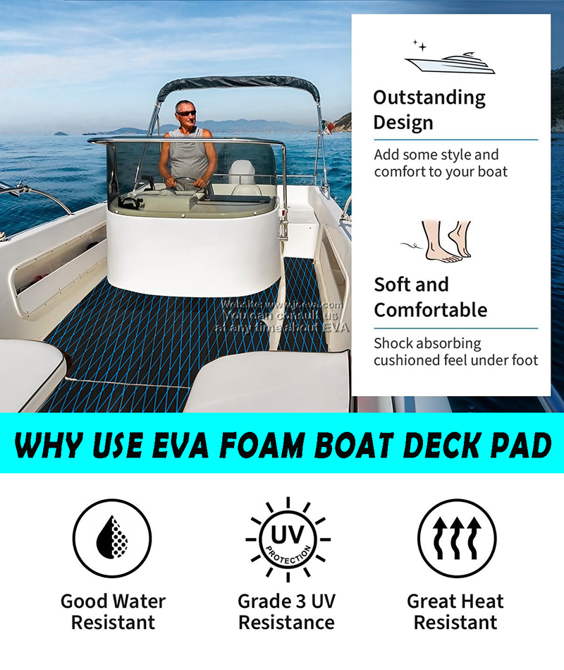 EVA Jet Ski Deck Mat – Durable EVA Watercraft Flooring for Jet Skis and Wakeboards