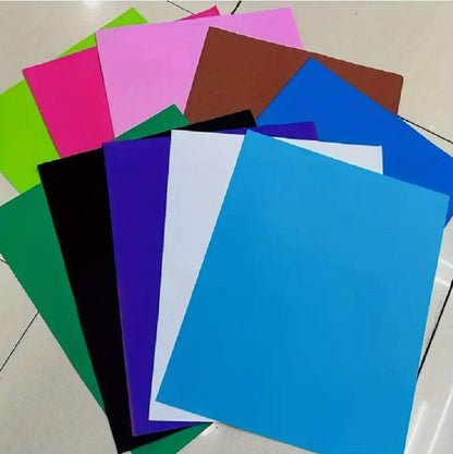 Colored EVA sheets used for making insole inserts