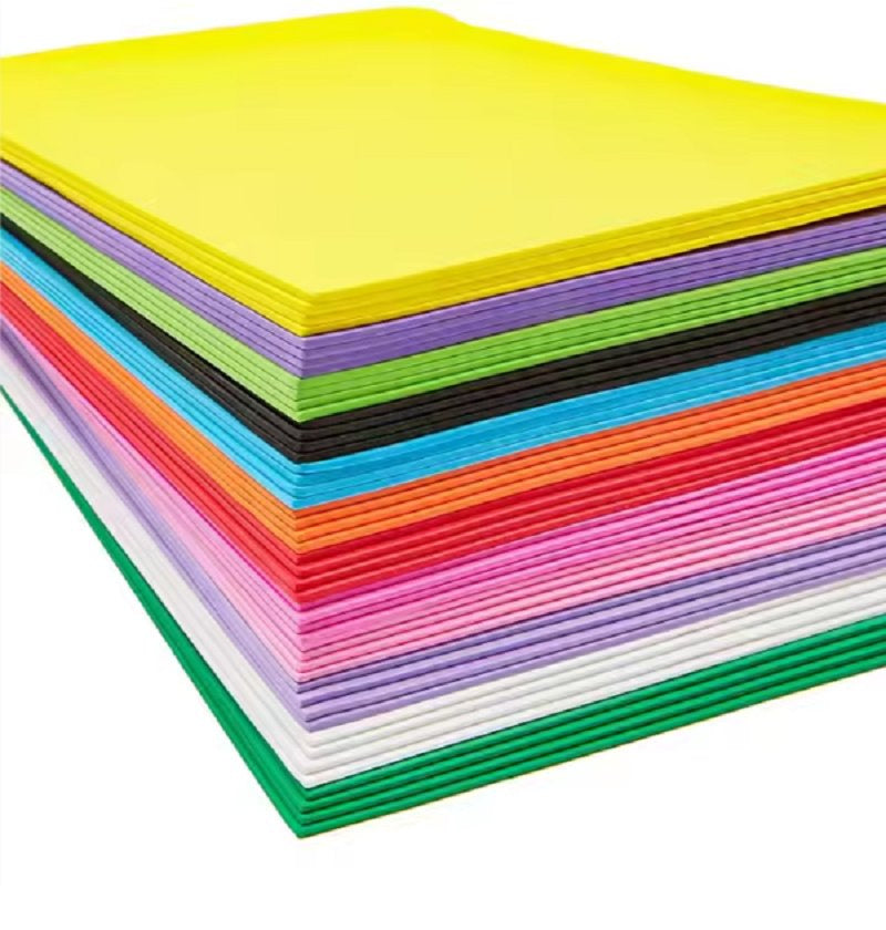 Colored EVA sheets used for making insole inserts