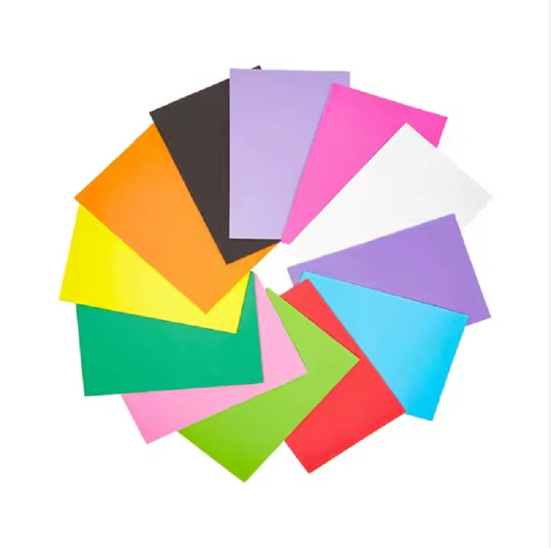 Colored EVA sheets used for making insole inserts