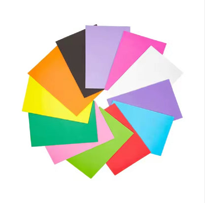 Colored EVA sheets used for making insole inserts