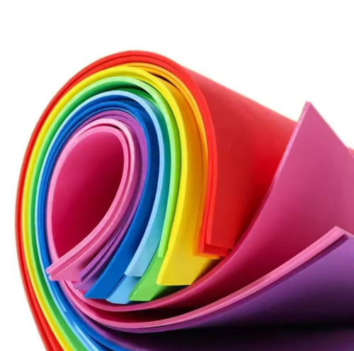 Colorful EVA sheets for handmade crafts