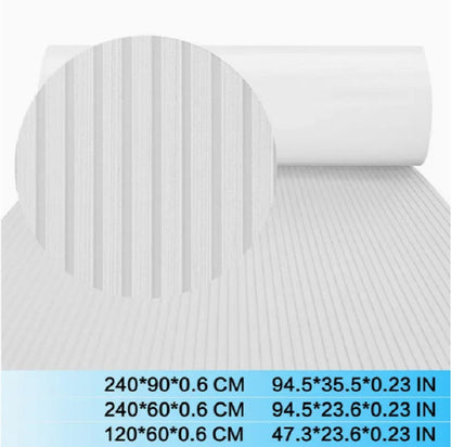 Self-Stick Boat Floor Mat: EVA Foam Synthetic Teak Carpet for Kayaks